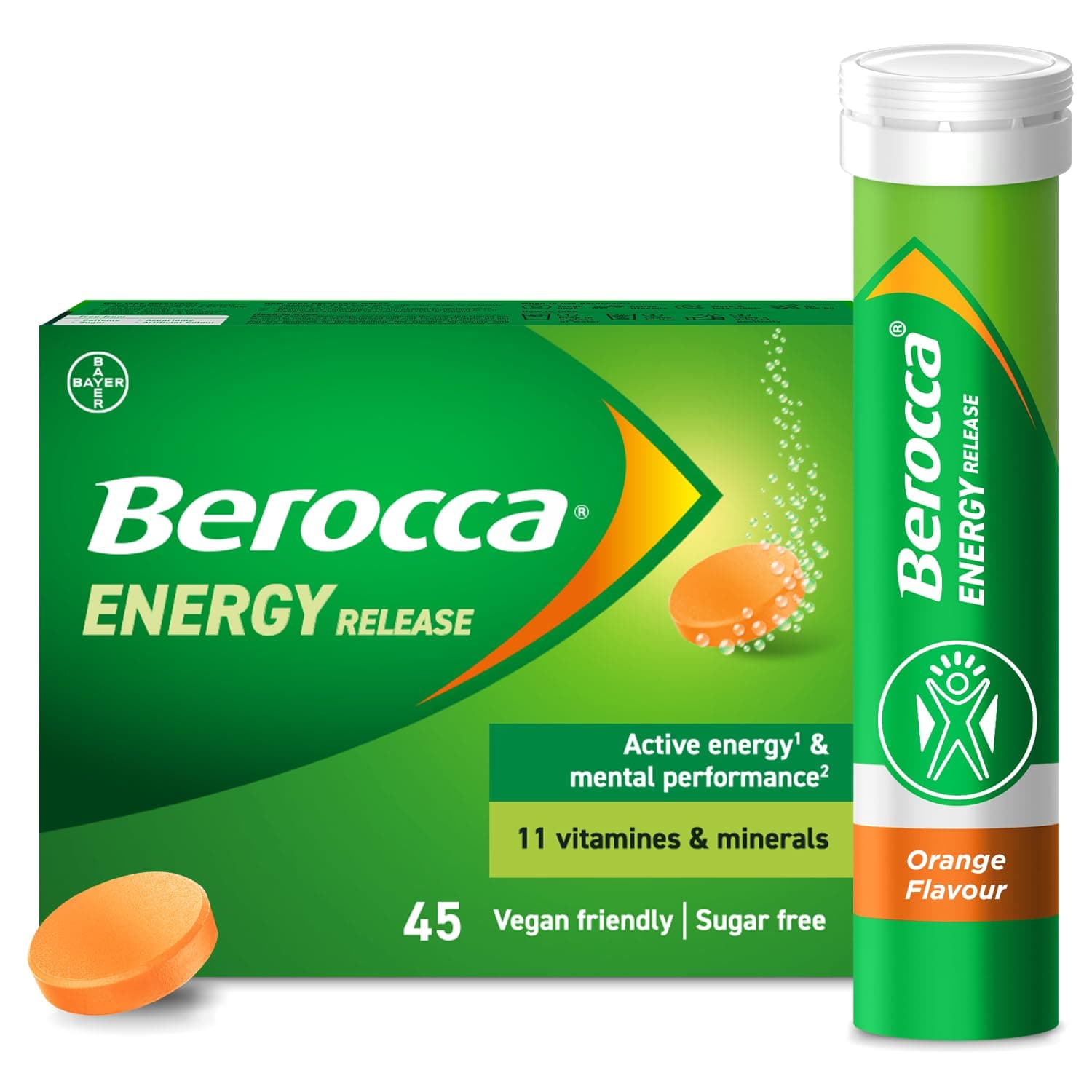 Berocca Orange Effervescent 45 Tablets